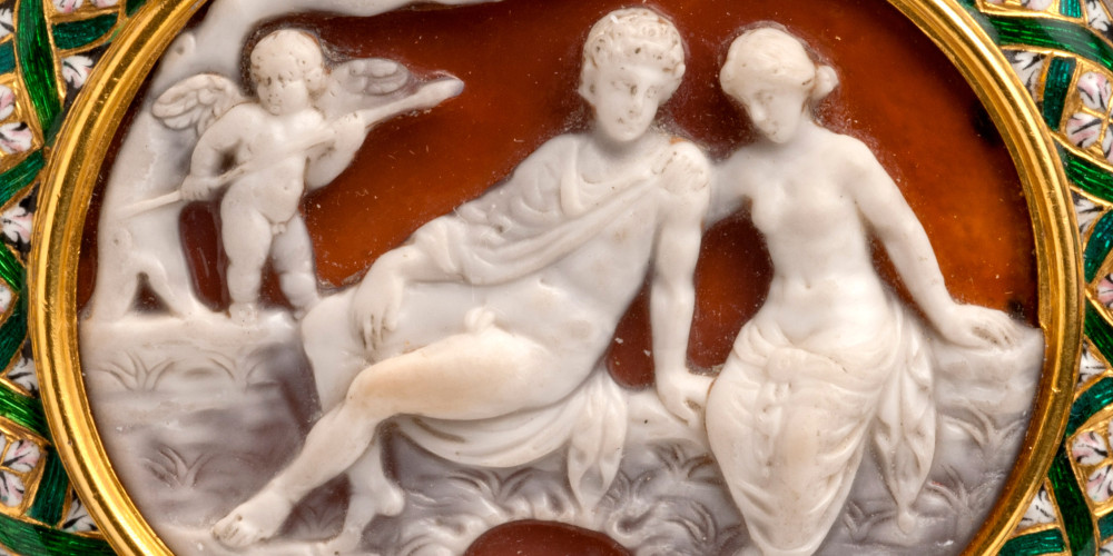 Ptolémée VI Philométor adolescent, avec Eros et Cléopâtre II