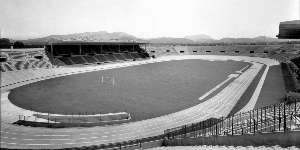 Vue du stade Vélodrome de Marseille en 1937