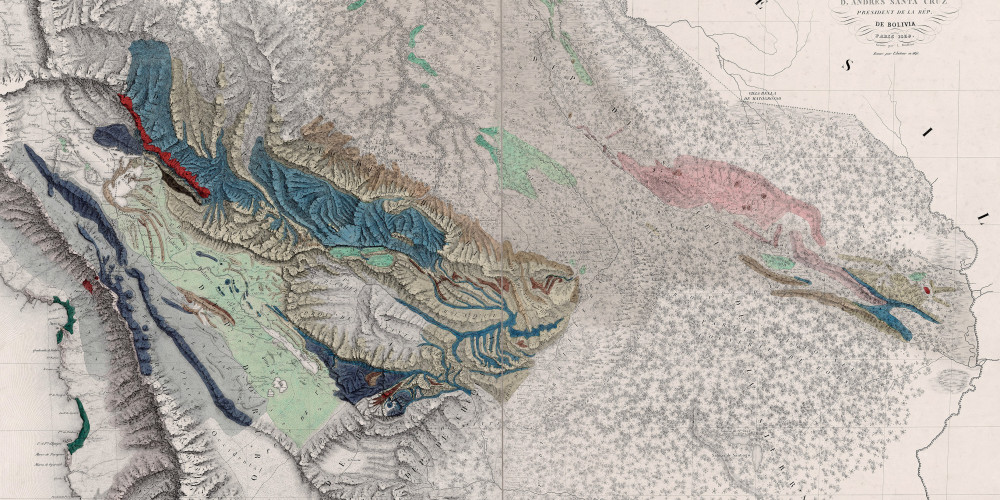 Carte géologique de Bolivie