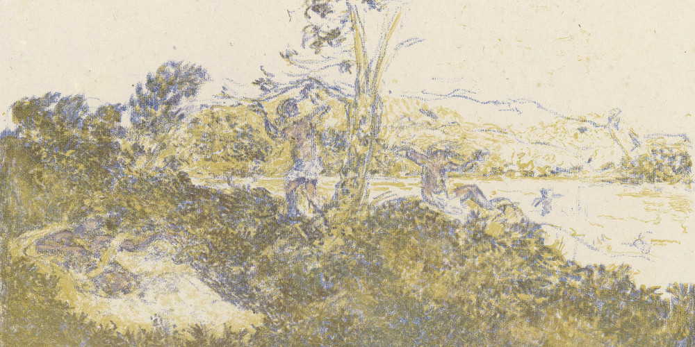 Personnages au bord de la mer
