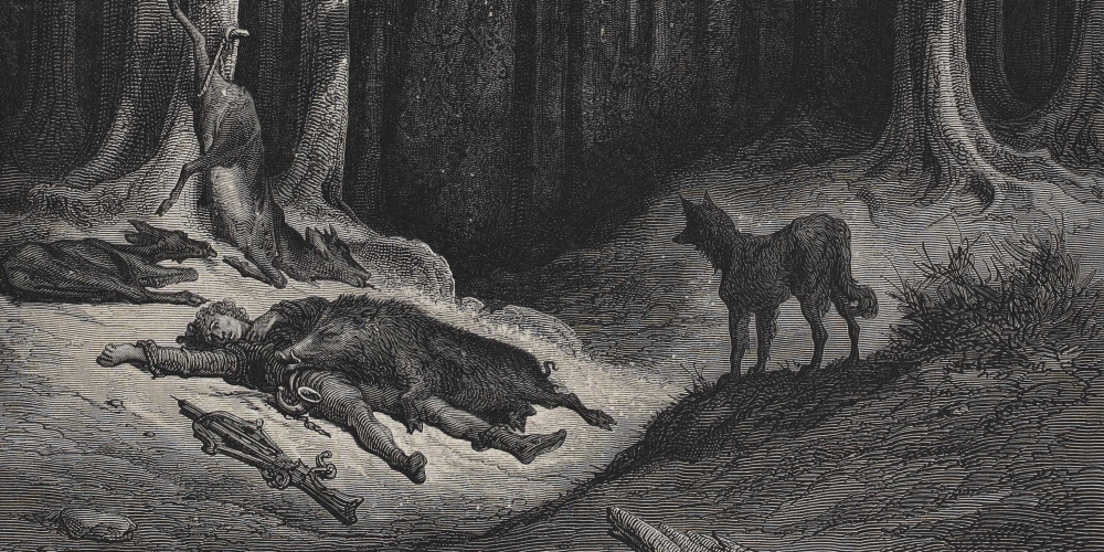 Le loup et le chasseur