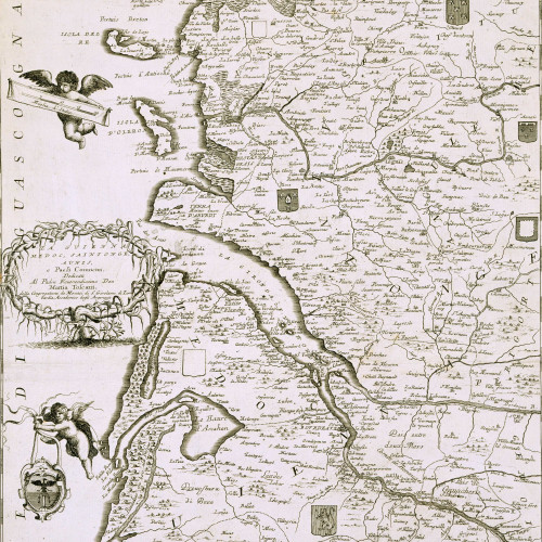 Plan de Bordeaux : La Guienna, Médoc, Saintonge, Aunis...