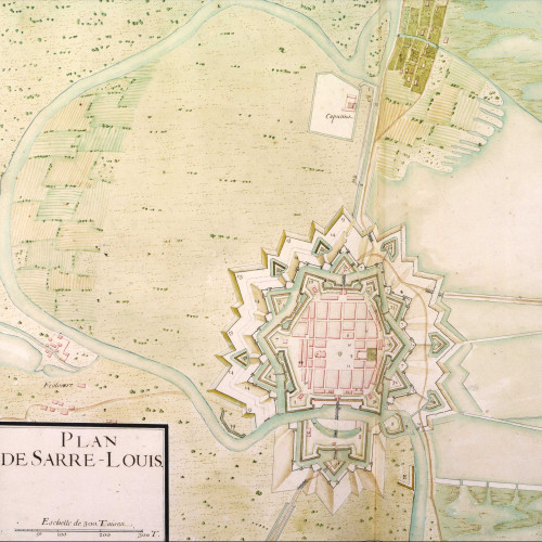 Plan de la forteresse militaire de Sarre-Louis