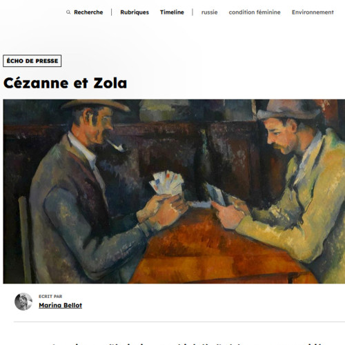 Cézanne et Zola (Rétronews)