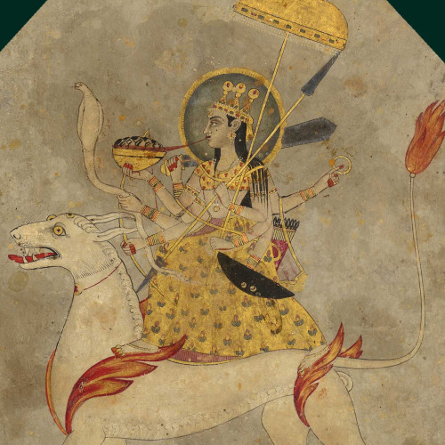 Durga montée sur une chimère