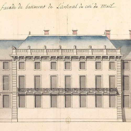 Élévation de la façade du bâtiment de l’Arsenal