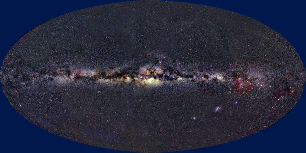 La voie lactée en lumière visible