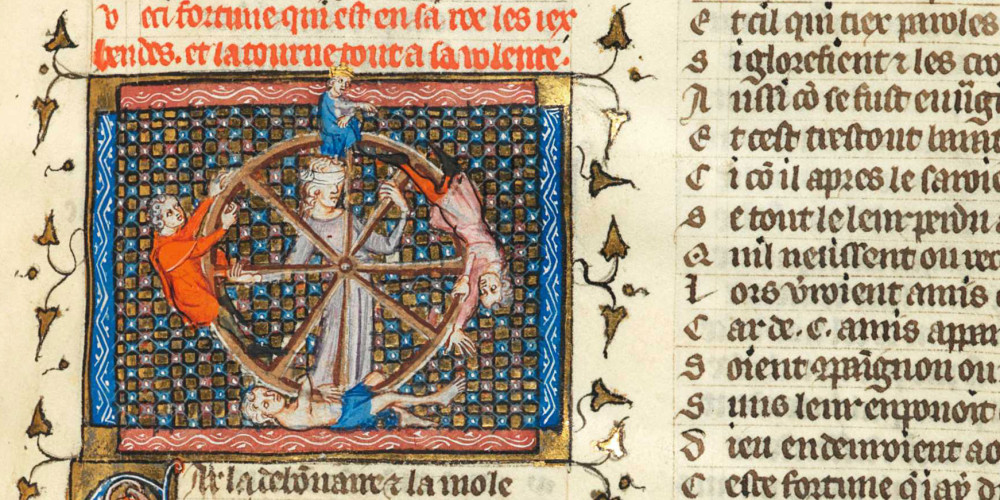 Fortune tournant sa roue