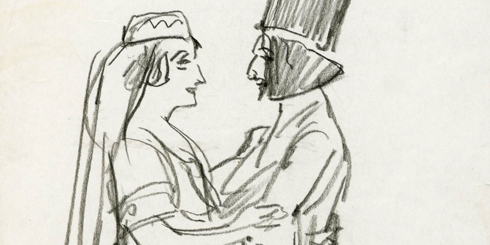 Boris Godounov : croquis de scène