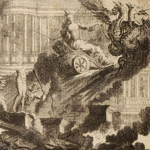 Louis Desplaces, Destruction du palais d’Armide, 1725