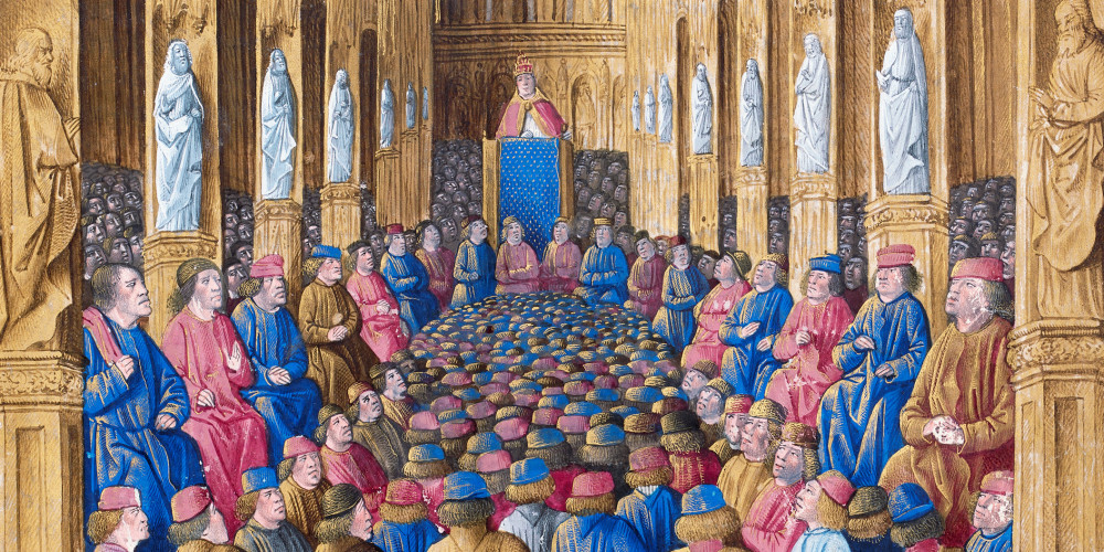 1er croisade : le pape Urbain II préside le concile de Clermont