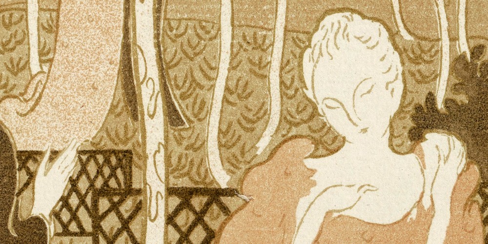 Frontispice pour La Réponse de la bergère au berger d’Édouard Dujardin