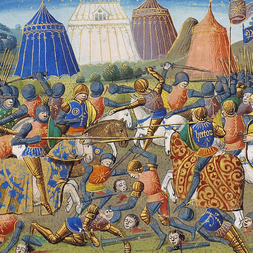 Bataille entre Grecs et Troyens