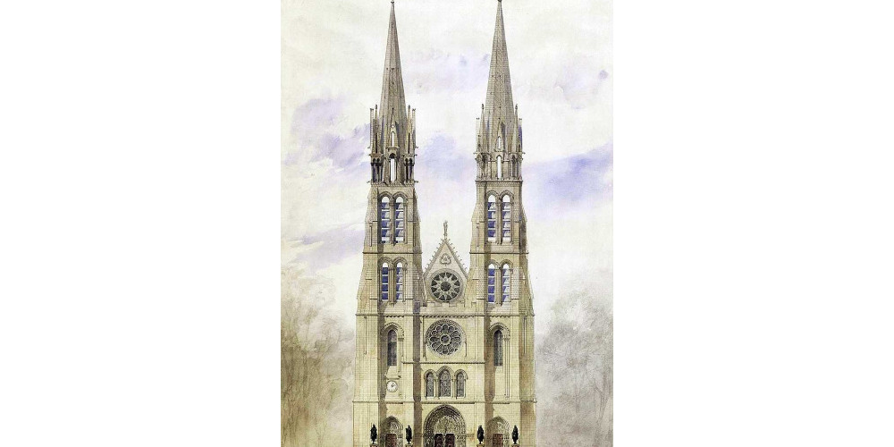 Projet de reconstitution de la basilique Saint-Denis par Eugène Viollet-le-Duc