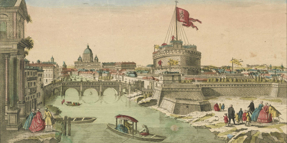 Rome : Le pont Elian et le chateau Saint-Ange