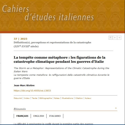 Tempête guerres d'Italie