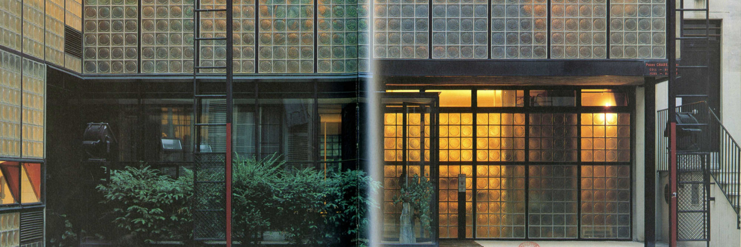 La Maison de verre, de nuit