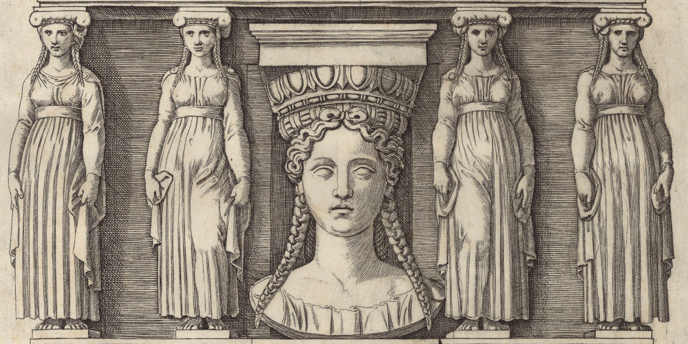 La façade aux Cariatides