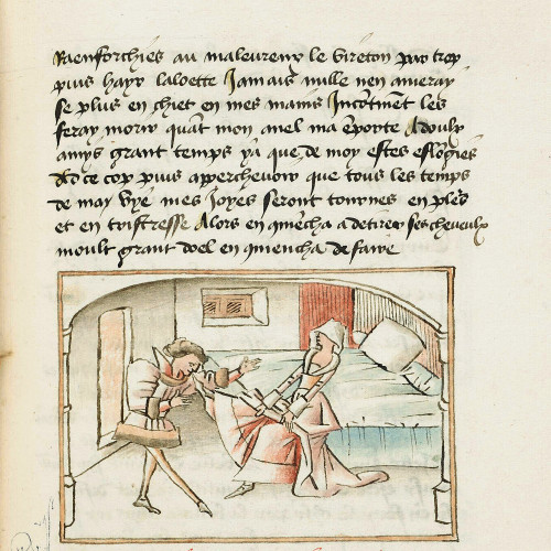 Fol. 71 : Euriant est agressée par Mélyatir