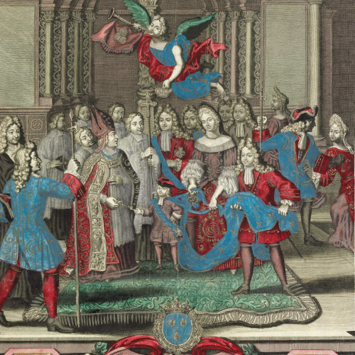 Le Roi Louis XV allant au parlement tenir son lit de justice le 12 septembre 1715