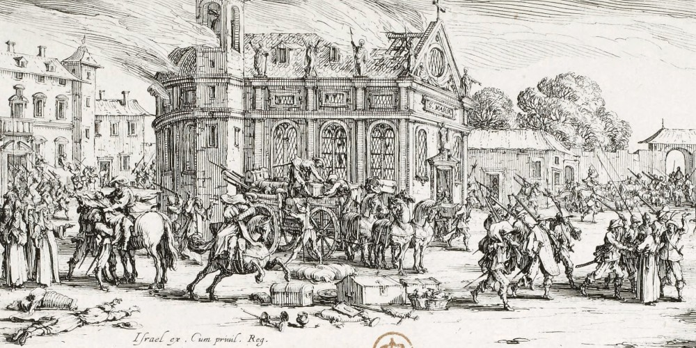 La dévastation d'un monastère