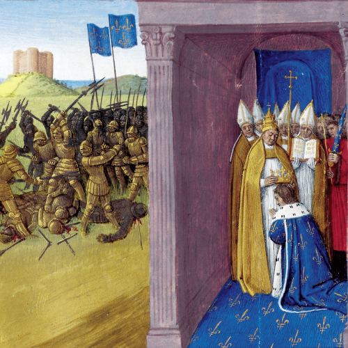 Bataille de Laon et couronnement de Pépin le Bref