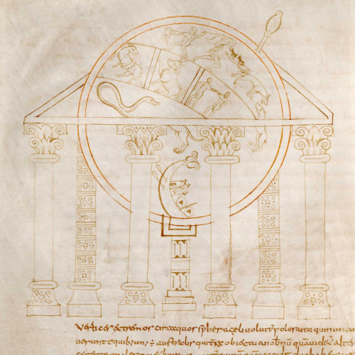 Dessin d’un globe céleste