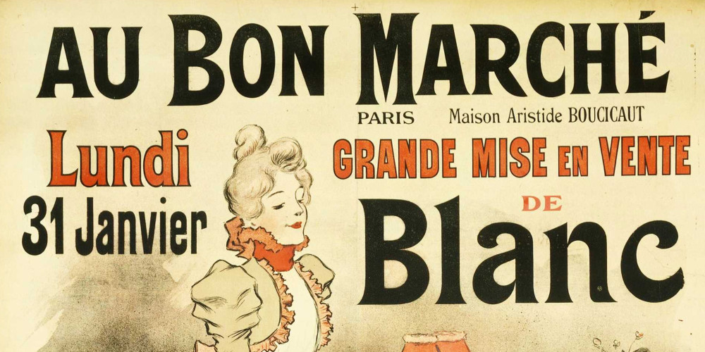 Grande mise en vente de blanc