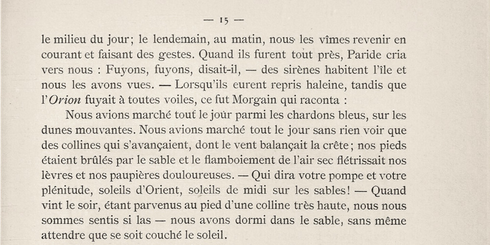Voyage sur l’océan pathétique : Les sirènes

 