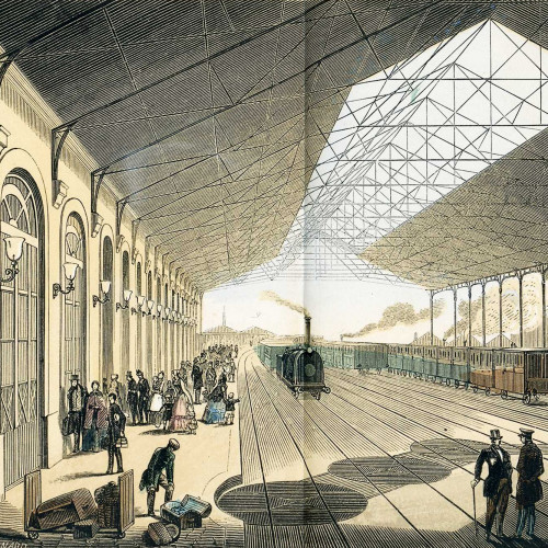 La gare Saint-Lazare, 1851