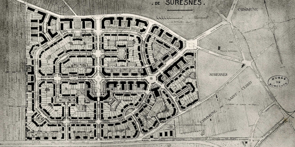 Plan général de la cité-jardin de Suresnes