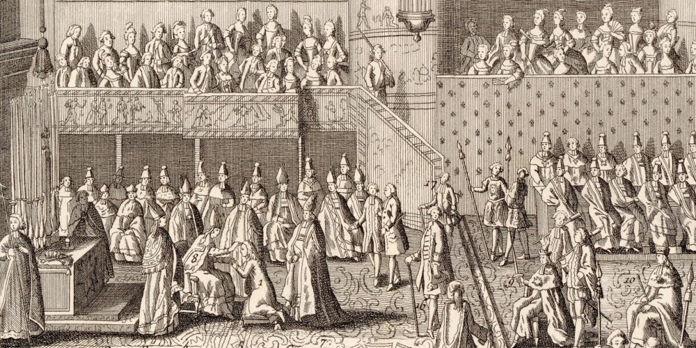 L'Auguste Cérémonie du sacre de Louis XVI, roi de France et de Navarre, célébrée à Reims le 11 juin 1775