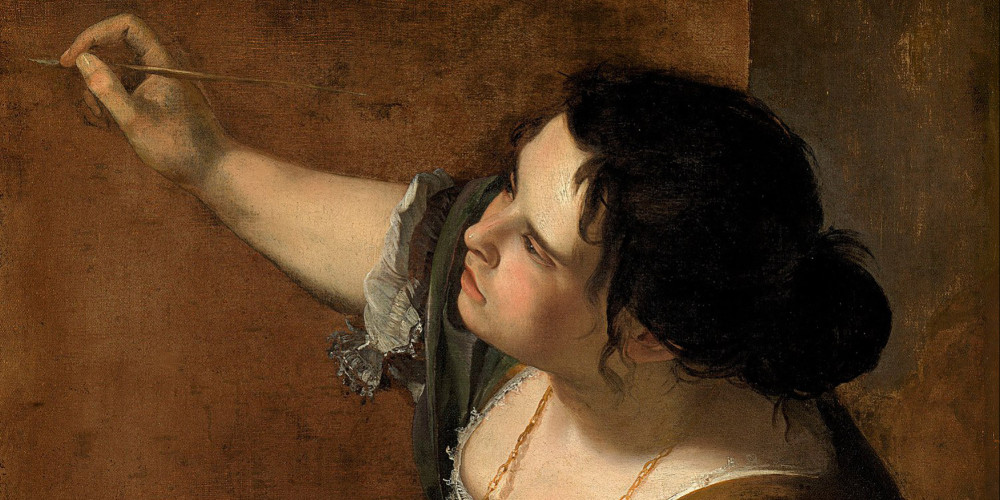 Artemisia Gentileschi en allégorie de la peinture