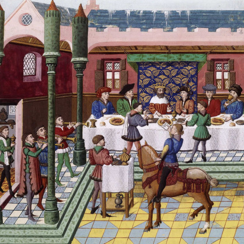 Un banquet aristocratique au Moyen Âge