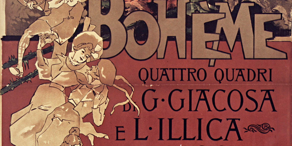 Affiche pour La Bohème de Puccini