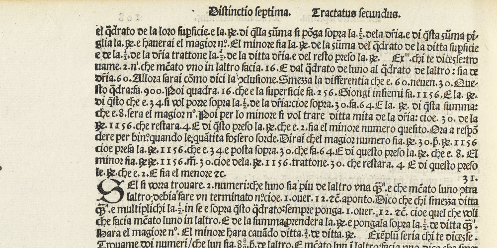 Luca Pacioli, Summa de arithmetica, geometria, proportioni et proportionalita... 