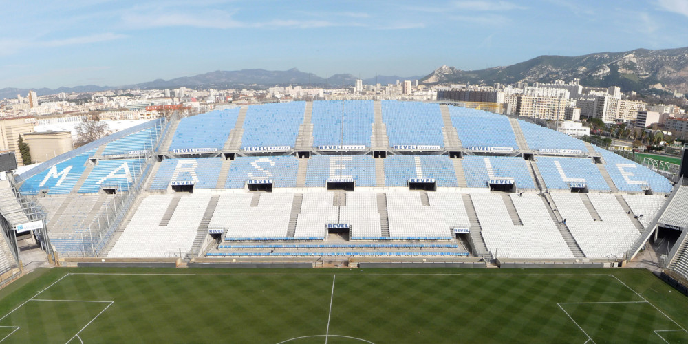 La tribune nord du stade Vélodrome de Marseille