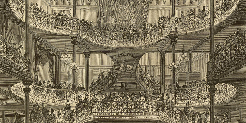 Nouvel escalier des magasins du Bon Marché