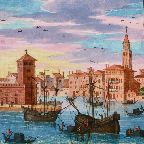 Vue des douanes à Venise