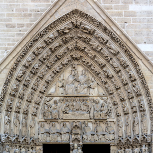 Le portail nord ou portail de la Vierge