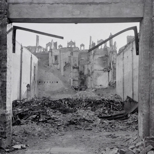 Maison Manuel Misa, 12 rue Émile Combes au Havre, après les bombardements de la Seconde Guerre mondiale