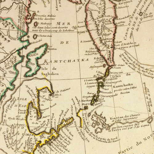 Carte de l’île de Ieso et de ses environs