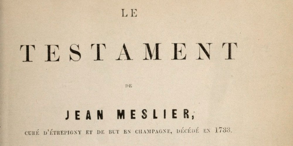 Le Testament de Jean Meslier