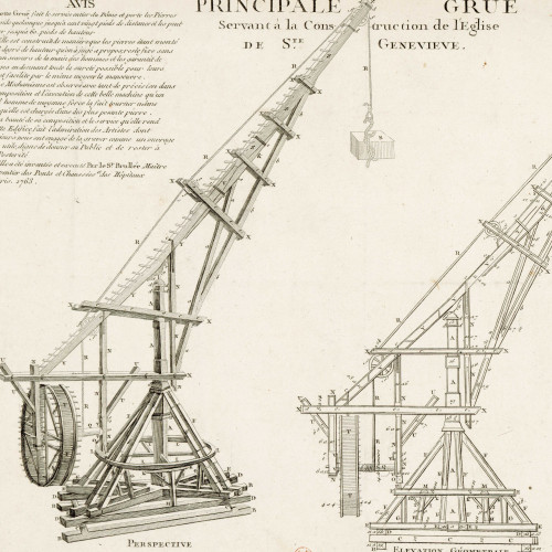 Une grue exceptionnelle sur le chantier du Panthéon