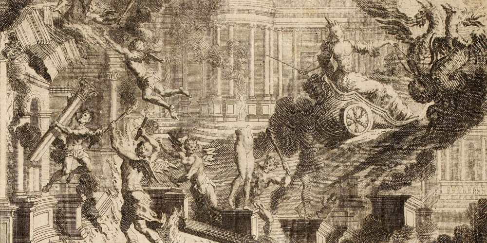 Louis Desplaces, Destruction du palais d’Armide, 1725