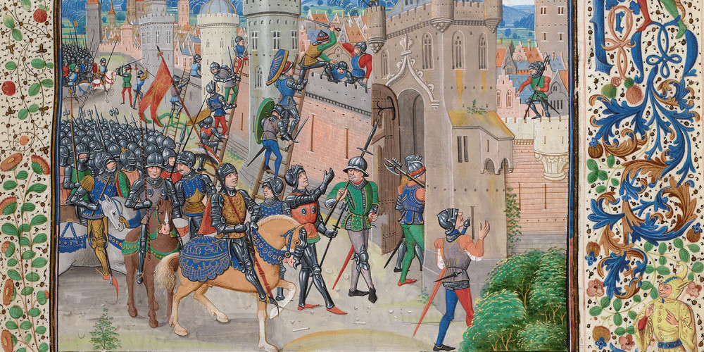 Louis de Male, comte de Flandre, assiégeant Gand (1381)