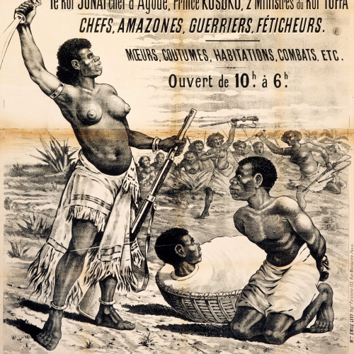 150 Dahoméens exhibés lors d’une exposition d’ethnographie coloniale