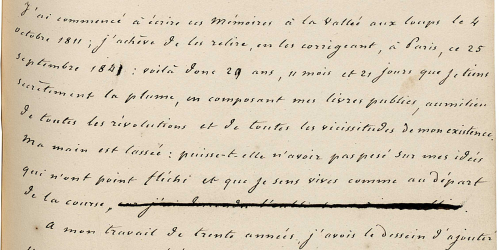 Le manuscrit de 1845 révisé en 1846