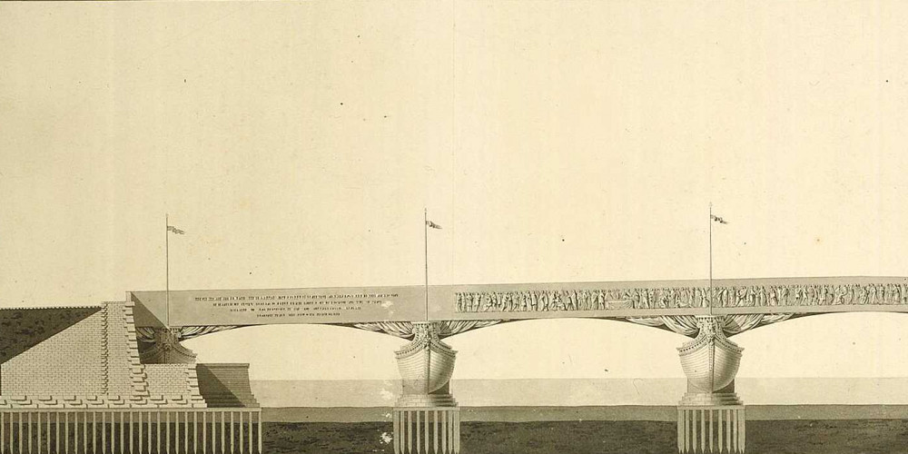 Projet du pont de la place Louis XV
