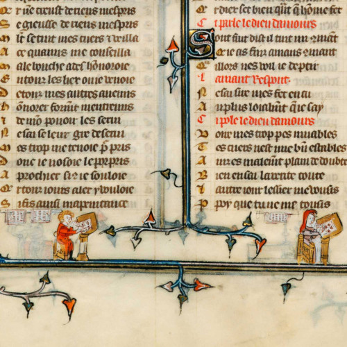 Copistes et enlumineurs au 14e siècle